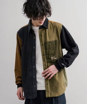 KRIFF MAYER クリフメイヤー アクティブグリッドフリースストレッチ切り替え長袖シャツ 2615114 16463