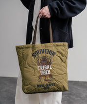KRIFF MAYER クリフメイヤー スーベニア刺繍TOTE BAG/ひょうたん型キルティングナイロントートバッグ Z2615128 16466