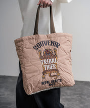 KRIFF MAYER クリフメイヤー スーベニア刺繍TOTE BAG/ひょうたん型キルティングナイロントートバッグ Z2615128 16466
