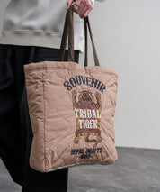 KRIFF MAYER クリフメイヤー スーベニア刺繍TOTE BAG/ひょうたん型キルティングナイロントートバッグ Z2615128 16466