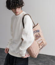 KRIFF MAYER クリフメイヤー スーベニア刺繍TOTE BAG/ひょうたん型キルティングナイロントートバッグ Z2615128 16466