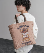KRIFF MAYER クリフメイヤー スーベニア刺繍TOTE BAG/ひょうたん型キルティングナイロントートバッグ Z2615128 16466