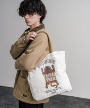 KRIFF MAYER クリフメイヤー スーベニア刺繍TOTE BAG/ひょうたん型キルティングナイロントートバッグ Z2615128 16466