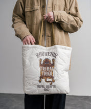 KRIFF MAYER クリフメイヤー スーベニア刺繍TOTE BAG/ひょうたん型キルティングナイロントートバッグ Z2615128 16466
