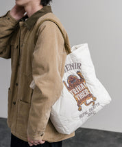 KRIFF MAYER クリフメイヤー スーベニア刺繍TOTE BAG/ひょうたん型キルティングナイロントートバッグ Z2615128 16466