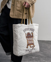 KRIFF MAYER クリフメイヤー スーベニア刺繍TOTE BAG/ひょうたん型キルティングナイロントートバッグ Z2615128 16466