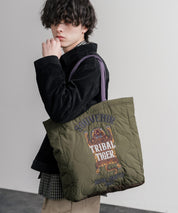 KRIFF MAYER クリフメイヤー スーベニア刺繍TOTE BAG/ひょうたん型キルティングナイロントートバッグ Z2615128 16466