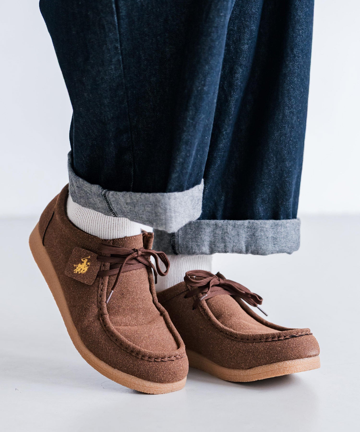 U.S.POLO ASSN. ユーエスポロアッスン ワンポイント ロゴフェイクレザーモカシンシューズ 16468