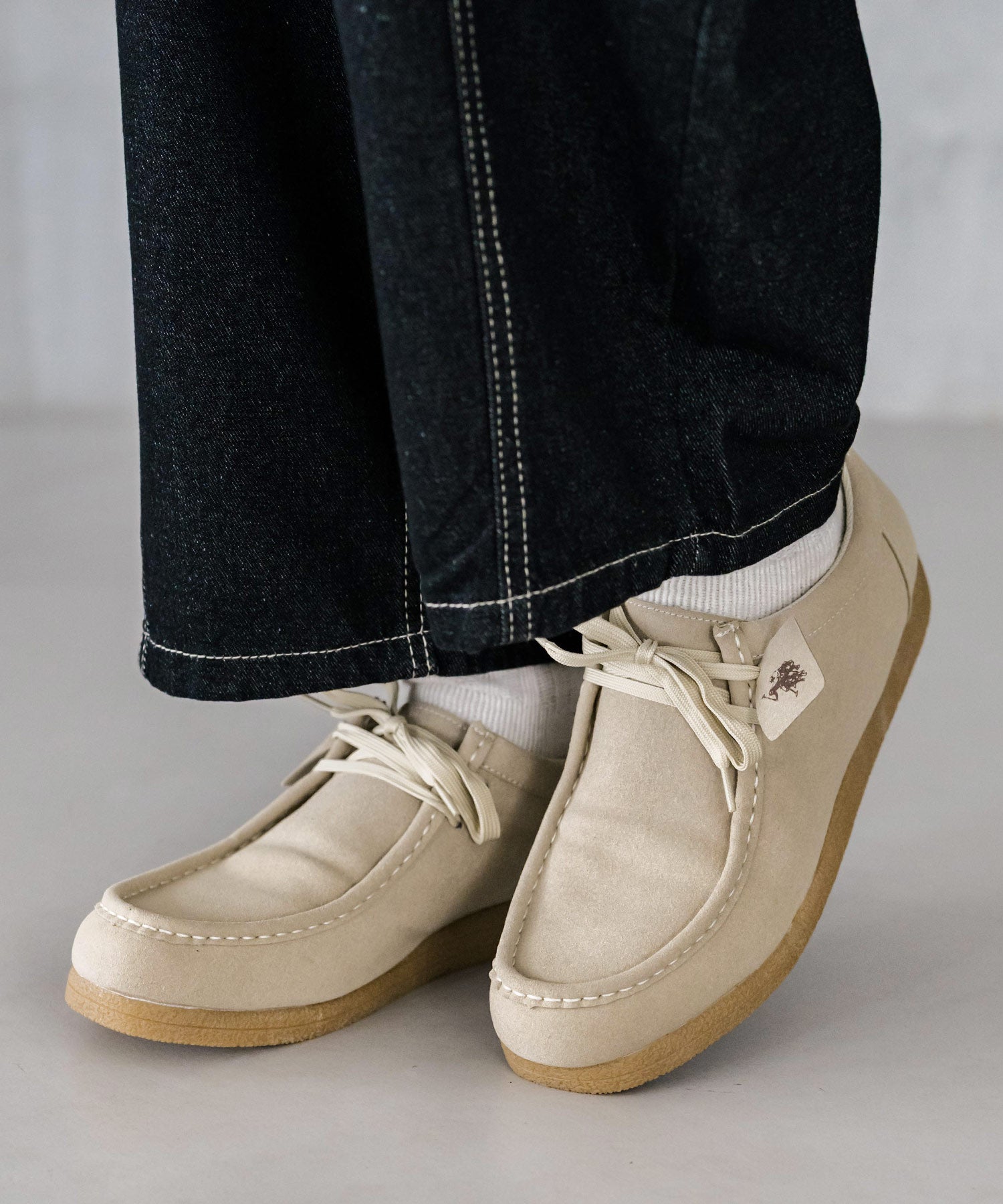 U.S.POLO ASSN. ユーエスポロアッスン ワンポイント ロゴフェイクレザーモカシンシューズ 16468
