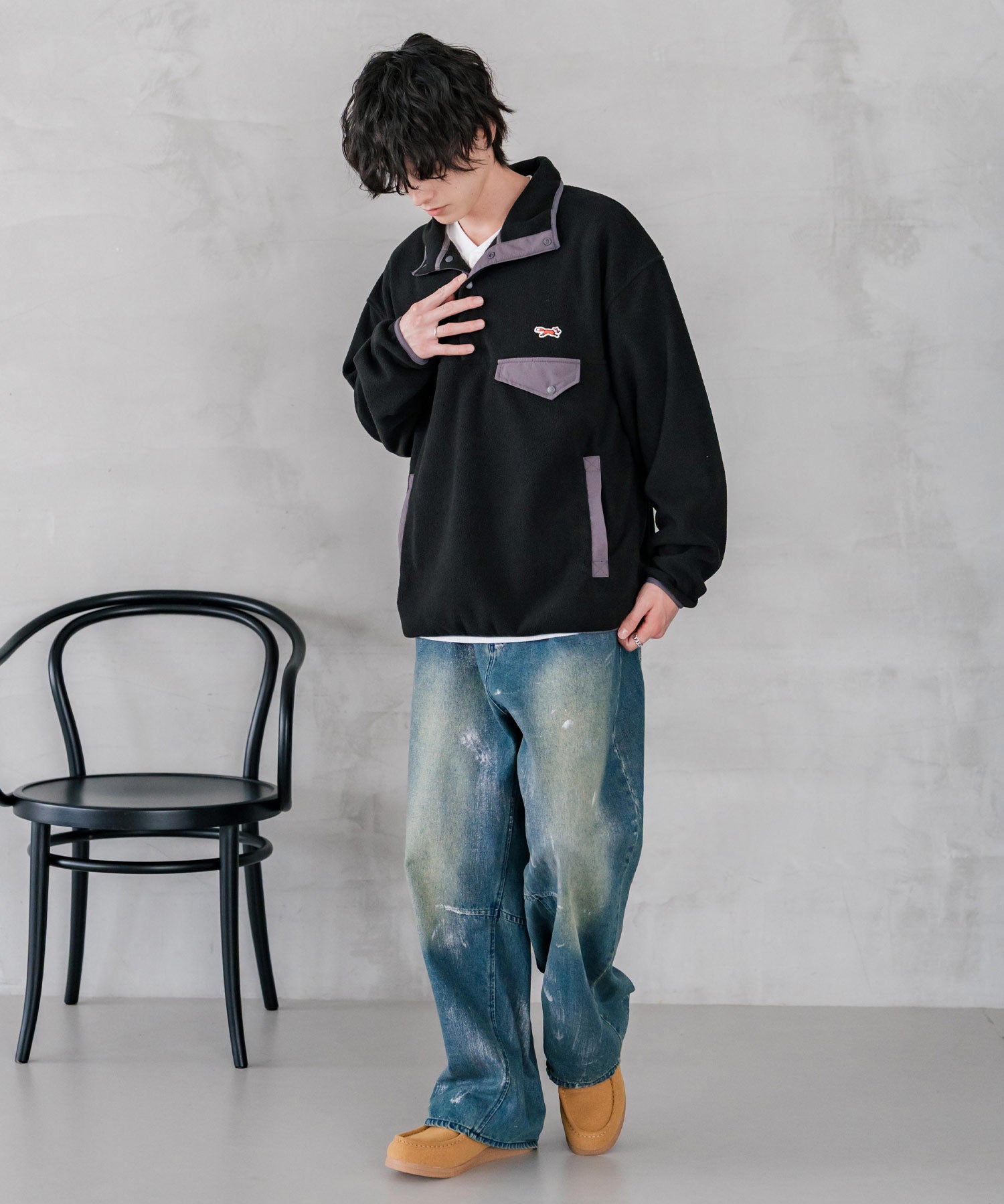 U.S.POLO ASSN. ユーエスポロアッスン ワンポイント ロゴフェイクレザーモカシンシューズ 16468