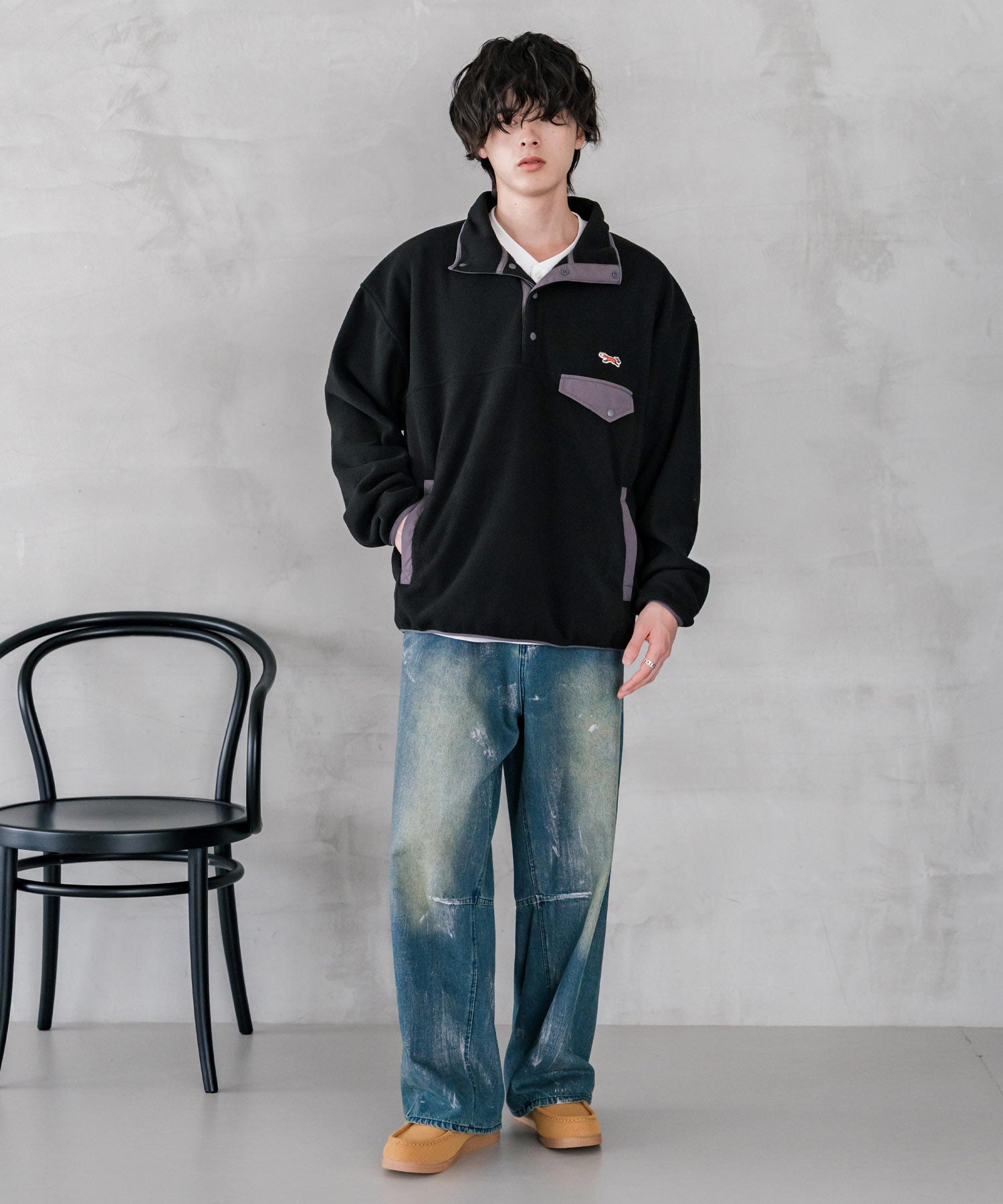 U.S.POLO ASSN. ユーエスポロアッスン ワンポイント ロゴフェイクレザーモカシンシューズ 16468