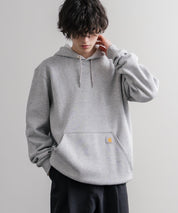Carhartt カーハート MIDWEIGHT HOODED SWEAT/オーバーサイズ裏起毛ワンポイントロゴ長袖プルオーバーパーカー 16473