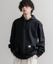 Carhartt カーハート MIDWEIGHT HOODED SWEAT/オーバーサイズ裏起毛ワンポイントロゴ長袖プルオーバーパーカー 16473