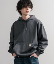 Carhartt カーハート MIDWEIGHT HOODED SWEAT/オーバーサイズ裏起毛ワンポイントロゴ長袖プルオーバーパーカー 16473