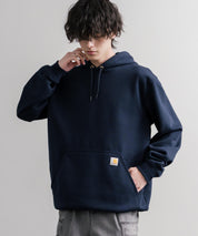 Carhartt カーハート MIDWEIGHT HOODED SWEAT/オーバーサイズ裏起毛ワンポイントロゴ長袖プルオーバーパーカー 16473