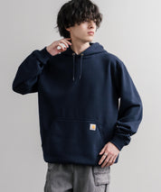 Carhartt カーハート MIDWEIGHT HOODED SWEAT/オーバーサイズ裏起毛ワンポイントロゴ長袖プルオーバーパーカー 16473