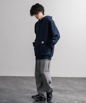 Carhartt カーハート MIDWEIGHT HOODED SWEAT/オーバーサイズ裏起毛ワンポイントロゴ長袖プルオーバーパーカー 16473