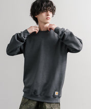 Carhartt カーハート MIDWEIGHT CREW NECK SWEAT/オーバーサイズ裏起毛ワンポイントロゴ長袖トレーナー 16474