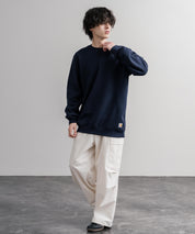 Carhartt カーハート MIDWEIGHT CREW NECK SWEAT/オーバーサイズ裏起毛ワンポイントロゴ長袖トレーナー 16474