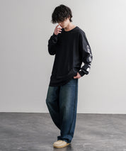 Carhartt カーハート HEAVYWEIGHT LONG-SLEEVE T-SHIRTS/オーバーサイズヘビーウェイト袖ロゴプリント長袖クルーネックTシャツ 16475