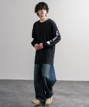 Carhartt カーハート HEAVYWEIGHT LONG-SLEEVE T-SHIRTS/オーバーサイズヘビーウェイト袖ロゴプリント長袖クルーネックTシャツ 16475
