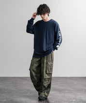 Carhartt カーハート HEAVYWEIGHT LONG-SLEEVE T-SHIRTS/オーバーサイズヘビーウェイト袖ロゴプリント長袖クルーネックTシャツ 16475