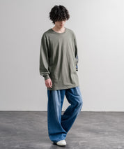 Carhartt カーハート HEAVYWEIGHT LONG-SLEEVE T-SHIRTS/オーバーサイズヘビーウェイト袖ロゴプリント長袖クルーネックTシャツ 16475