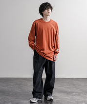 Carhartt カーハート HEAVYWEIGHT LONG-SLEEVE T-SHIRTS/オーバーサイズヘビーウェイト袖ロゴプリント長袖クルーネックTシャツ 16475