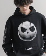 HUF ハフ オーバーサイズ裏起毛アソート長袖プルオーバーパーカー メタルギアソリッド/ナイトメア 16478