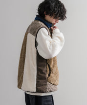 KRIFF MAYER クリフメイヤー シャギーボア裏メッシュダブルジップスタンドネックベスト 2614402 16493