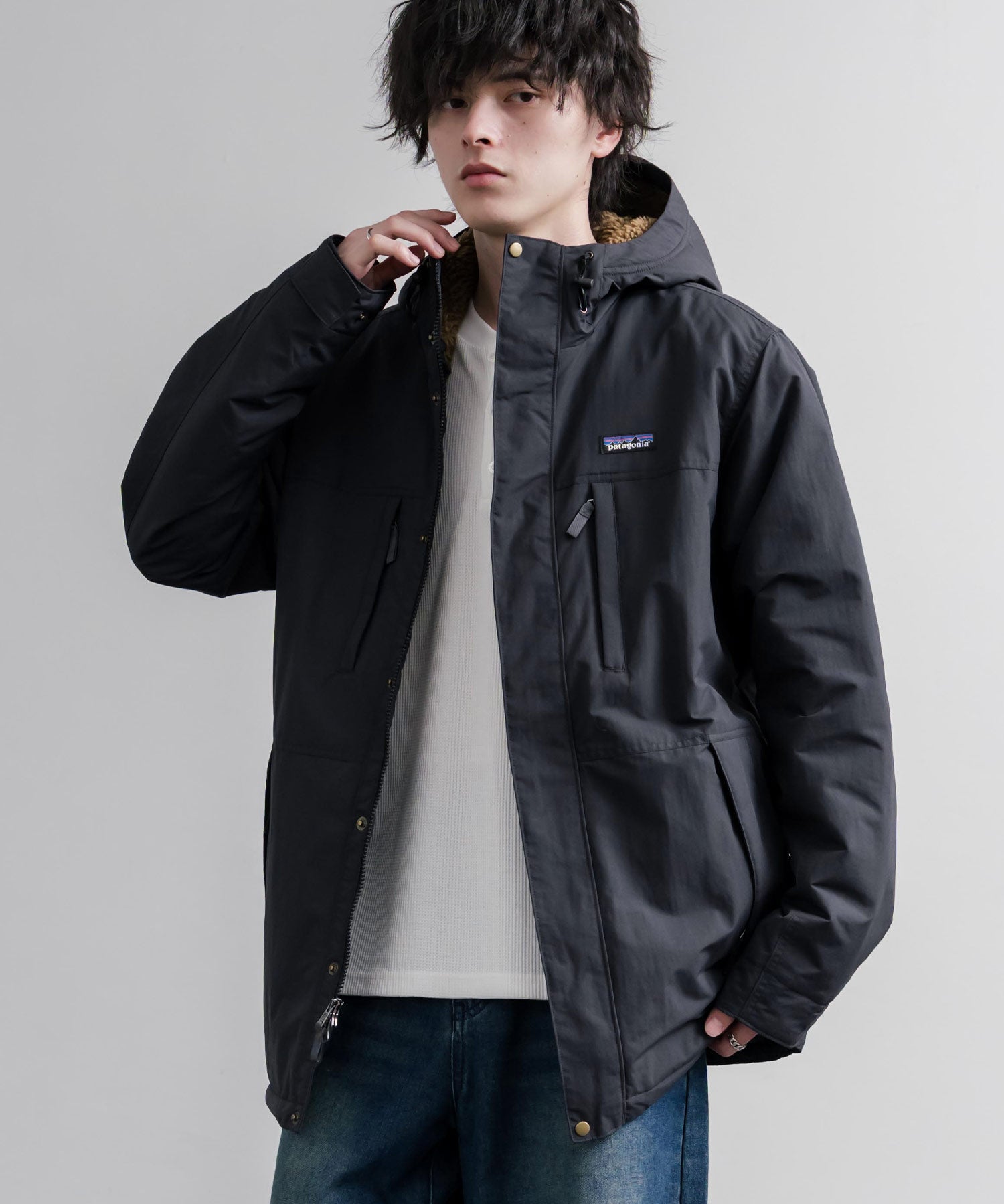 Patagonia パタゴニア M S ISTHMUS PARKA イスマスパーカー/撥水マウンテンパーカー/裏フリースナイロンジャケット 16535