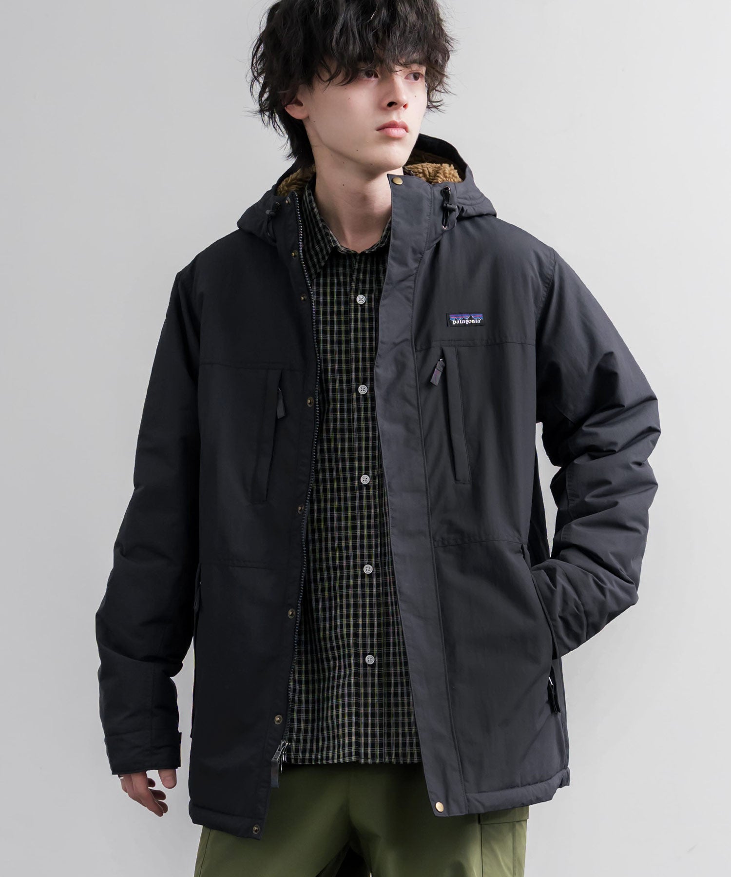 Patagonia パタゴニア M S ISTHMUS PARKA イスマスパーカー/撥水マウンテンパーカー/裏フリースナイロンジャケット 16535