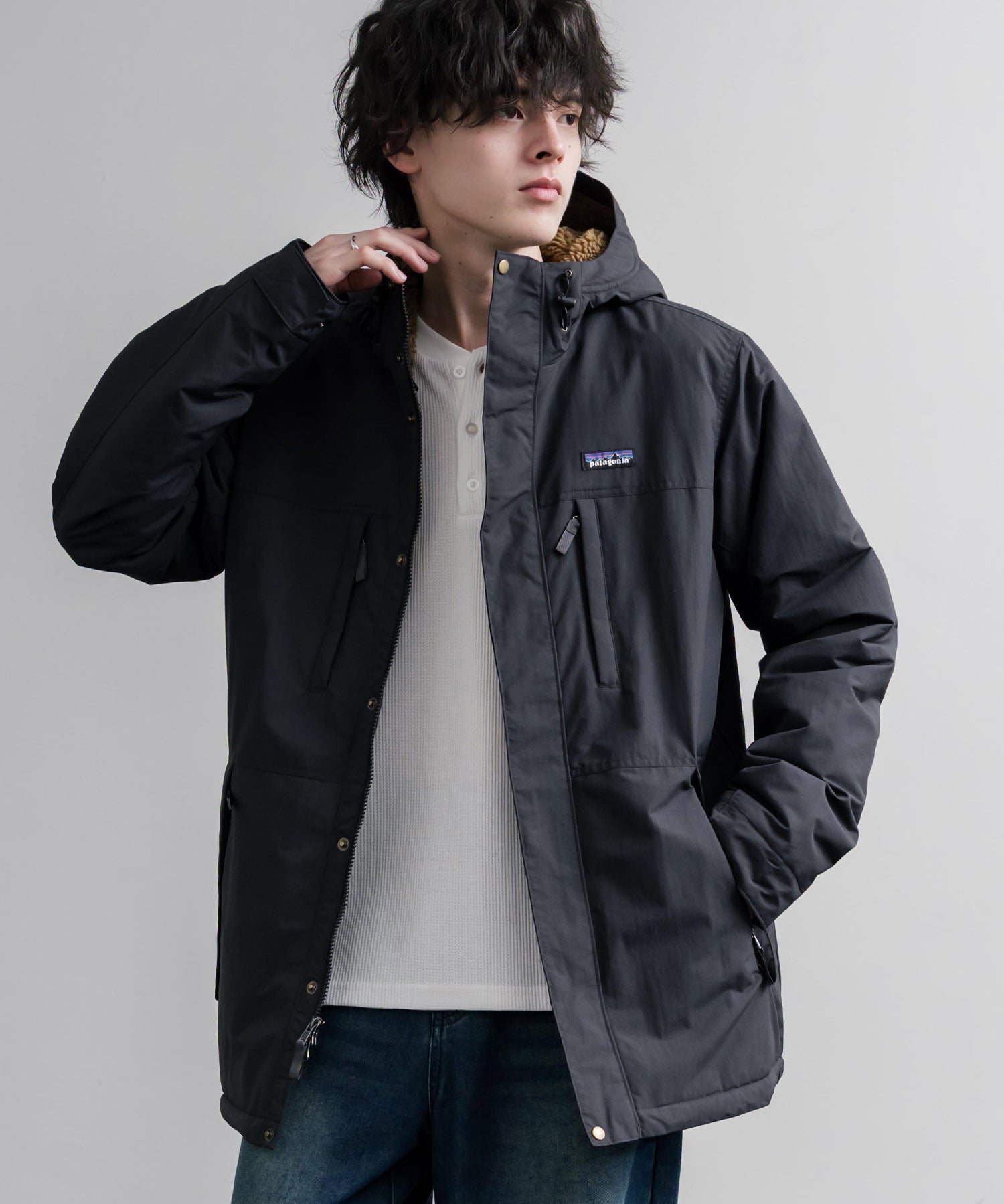 Patagonia パタゴニア M S ISTHMUS PARKA イスマスパーカー/撥水マウンテンパーカー/裏フリースナイロンジャケット 16535