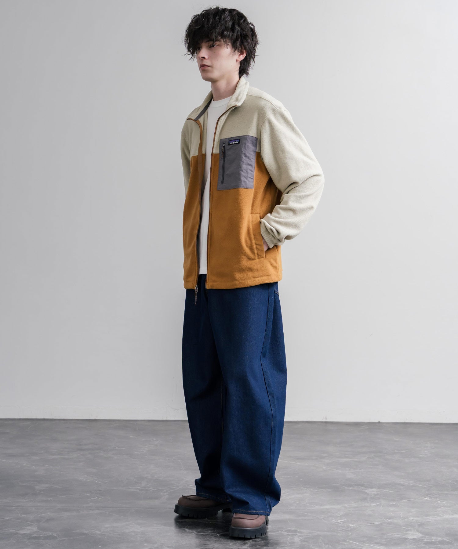 Patagonia パタゴニア M S MICRO D PATCH POCKET JKT スタンドネックフリースジャケット/マイクロフリースジップアップブルゾン 16536