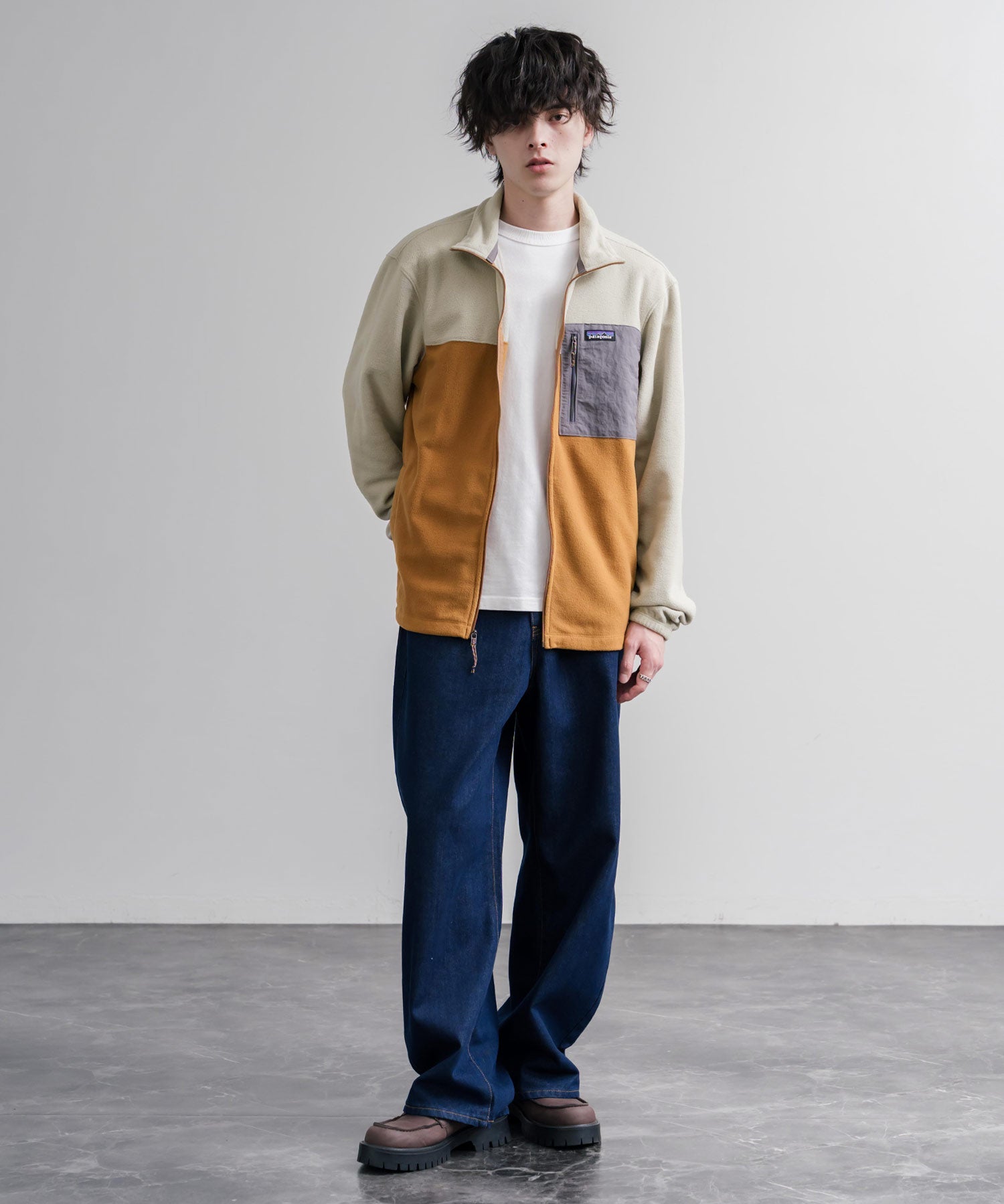 Patagonia パタゴニア M S MICRO D PATCH POCKET JKT スタンドネックフリースジャケット/マイクロフリースジップアップブルゾン 16536