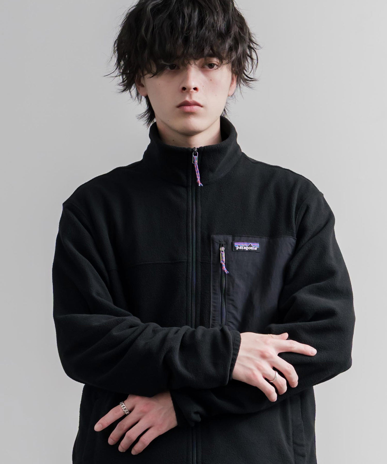 Patagonia パタゴニア M S MICRO D PATCH POCKET JKT スタンドネックフリースジャケット/マイクロフリースジップアップブルゾン 16536