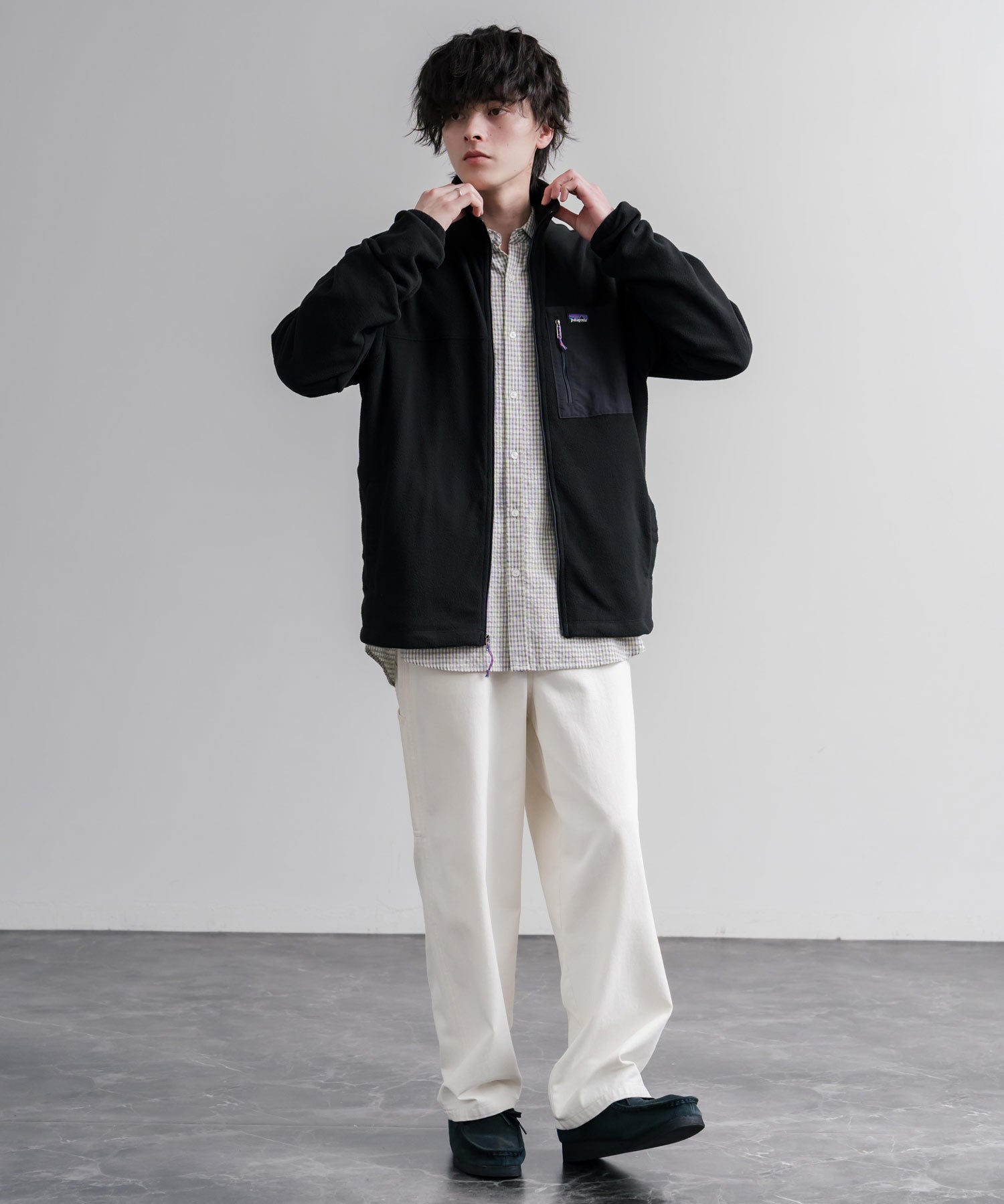 Patagonia パタゴニア M S MICRO D PATCH POCKET JKT スタンドネックフリースジャケット/マイクロフリースジップアップブルゾン 16536