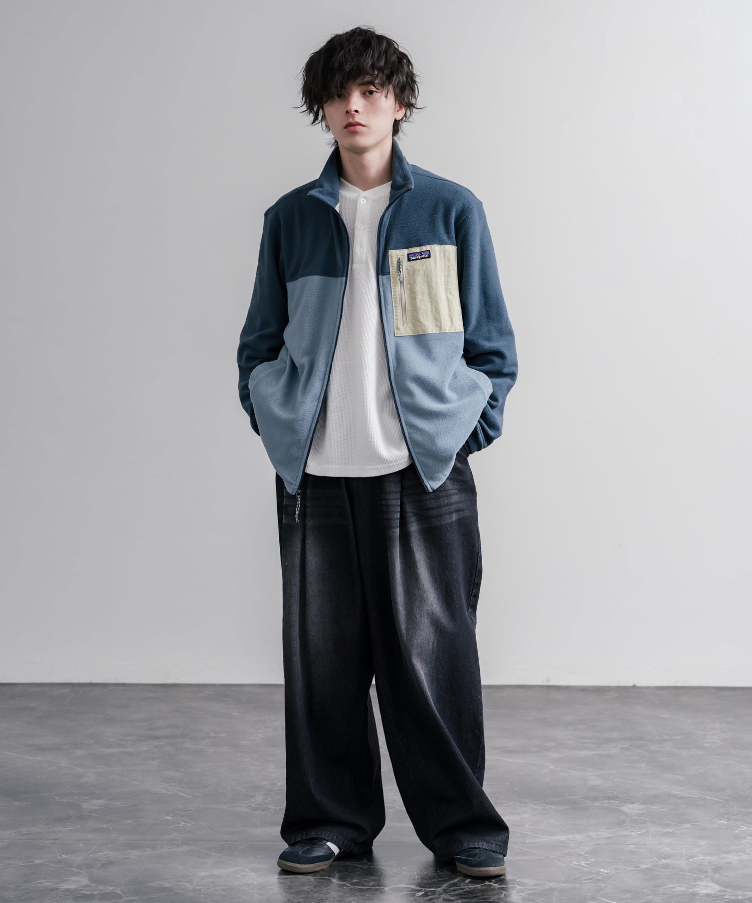 Patagonia パタゴニア M S MICRO D PATCH POCKET JKT スタンドネック