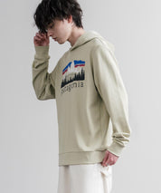 Patagonia パタゴニア M S FITZ ROY FOOTHILLS DAILY HOODY ロゴプリントフレンチテリー裏毛長袖プルオーバーパーカ ー 16537