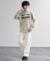 Patagonia パタゴニア M S FITZ ROY FOOTHILLS DAILY HOODY ロゴプリントフレンチテリー裏毛長袖プルオーバーパーカ ー 16537