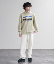 Patagonia パタゴニア M S FITZ ROY FOOTHILLS DAILY HOODY ロゴプリントフレンチテリー裏毛長袖プルオーバーパーカ ー 16537