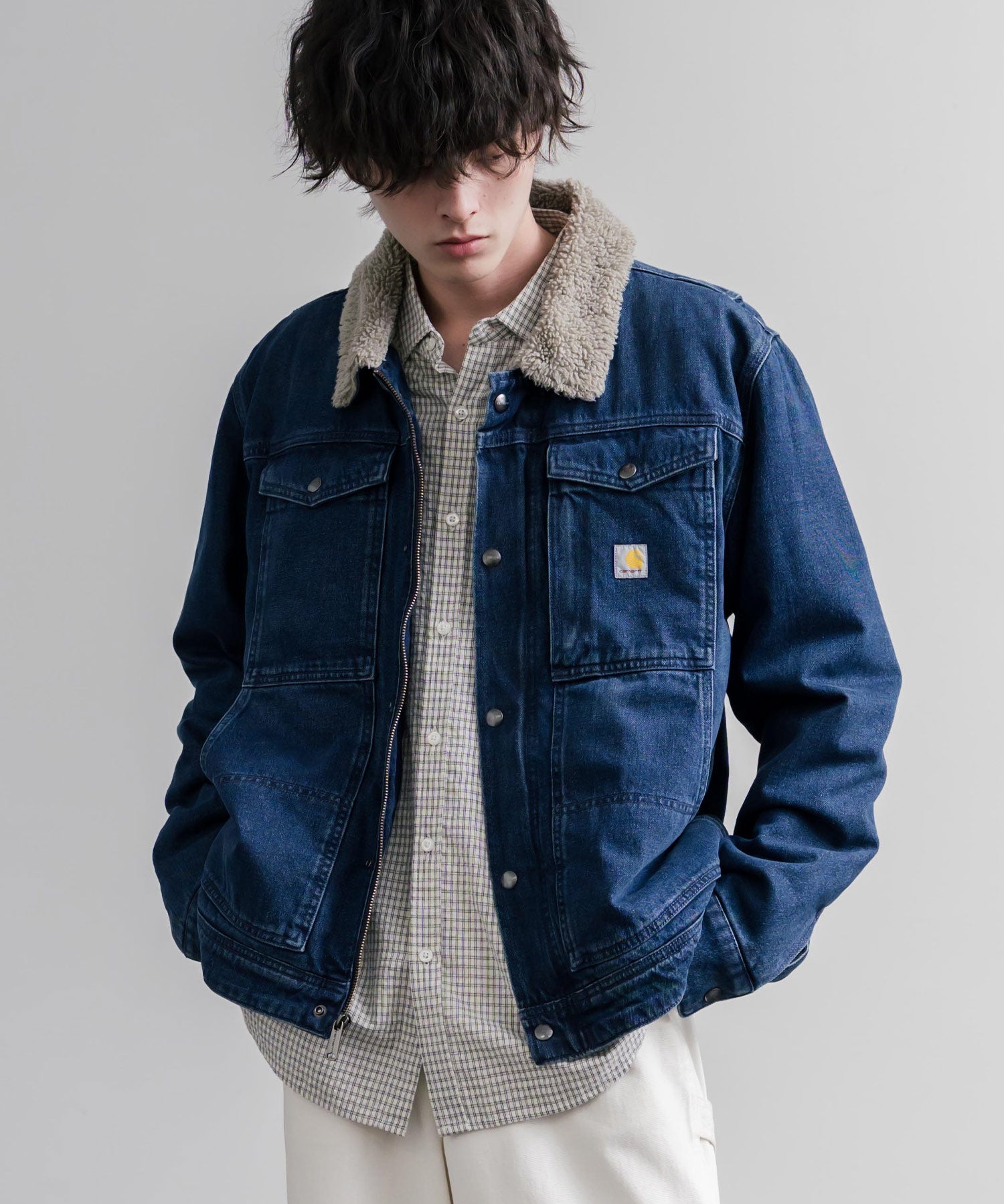 Carhartt カーハート Denim Berwick Jacket 裏ボアデニムジャケット/Gジャン 16541