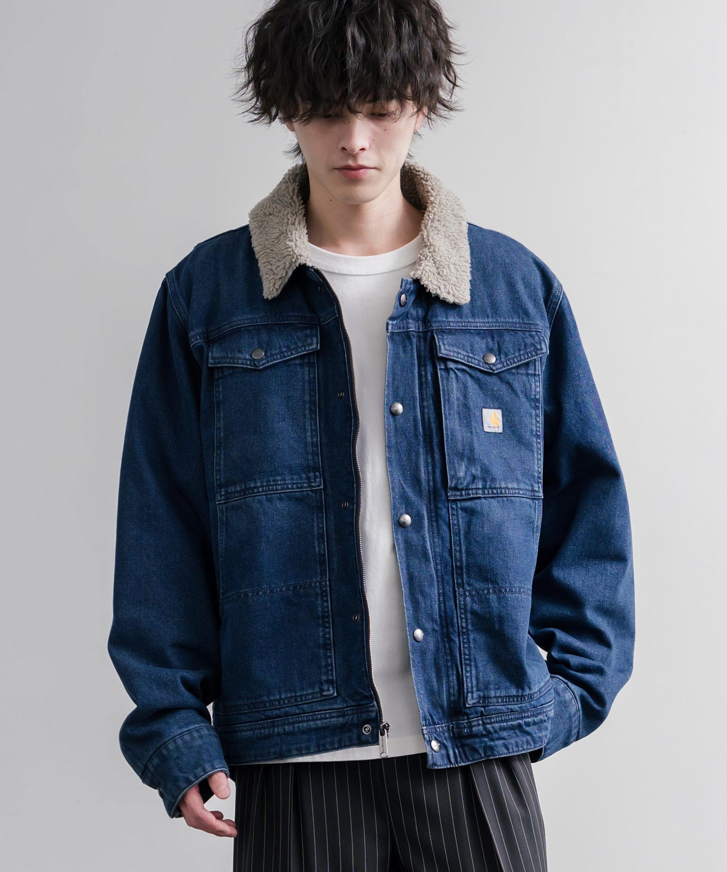 Carhartt カーハート Denim Berwick Jacket 裏ボアデニムジャケット/Gジャン 16541