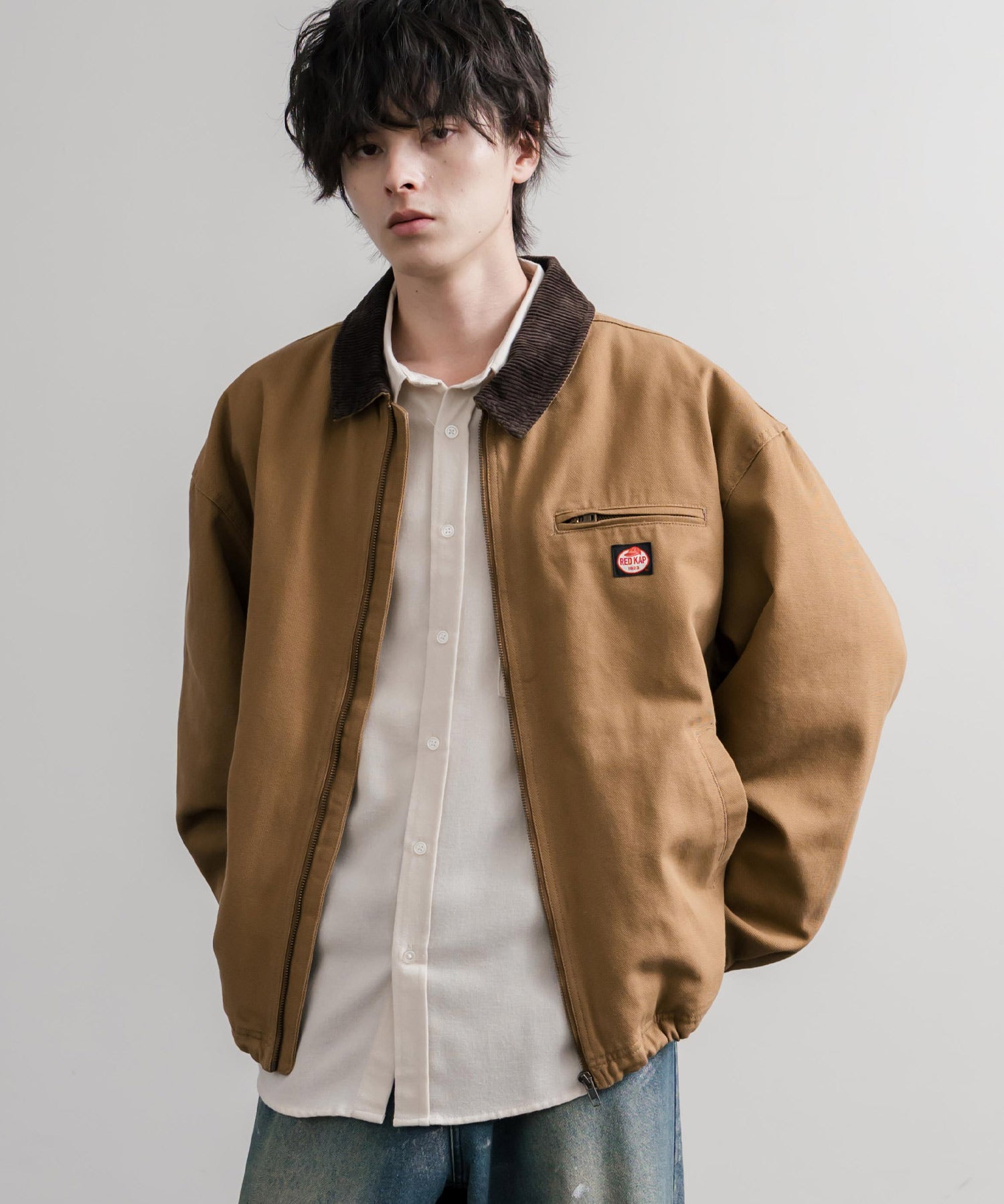 RED KAP レッドキャップ オーバーサイズ襟コーデュロイダックジャケット/中綿キルティングワークジャケット 16545
