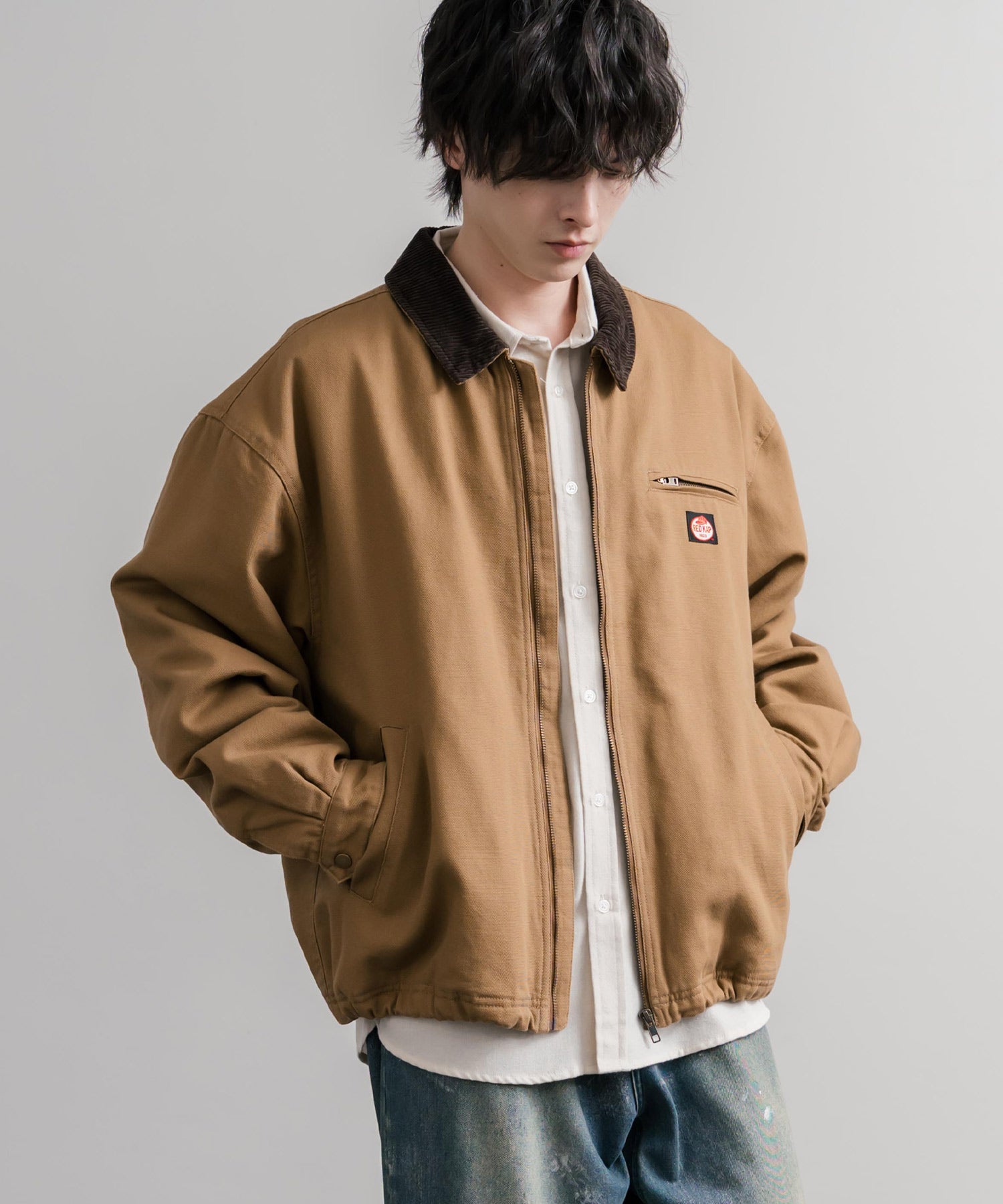 RED KAP レッドキャップ オーバーサイズ襟コーデュロイダックジャケット/中綿キルティングワークジャケット 16545