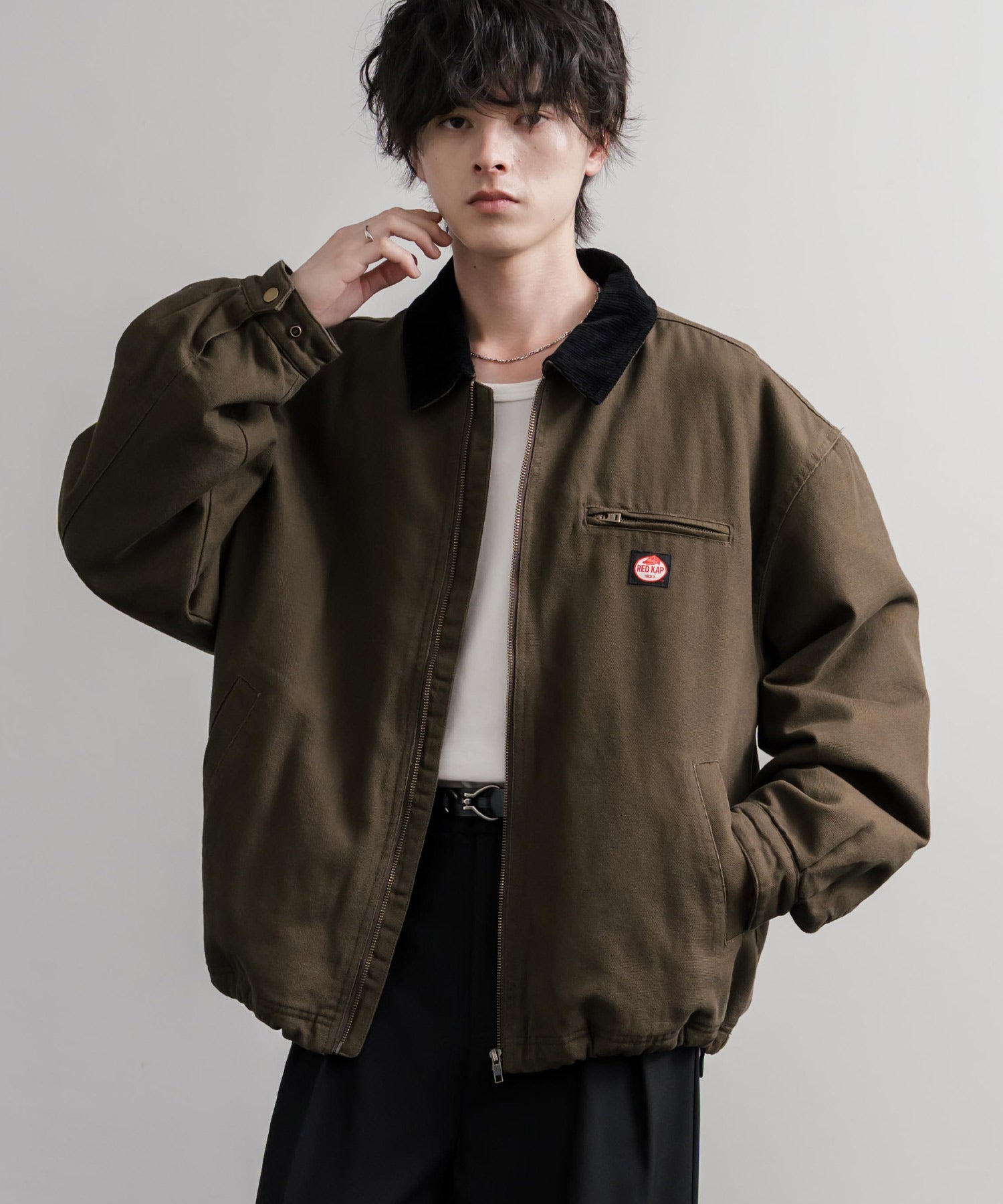 RED KAP レッドキャップ オーバーサイズ襟コーデュロイダックジャケット/中綿キルティングワークジャケット 16545