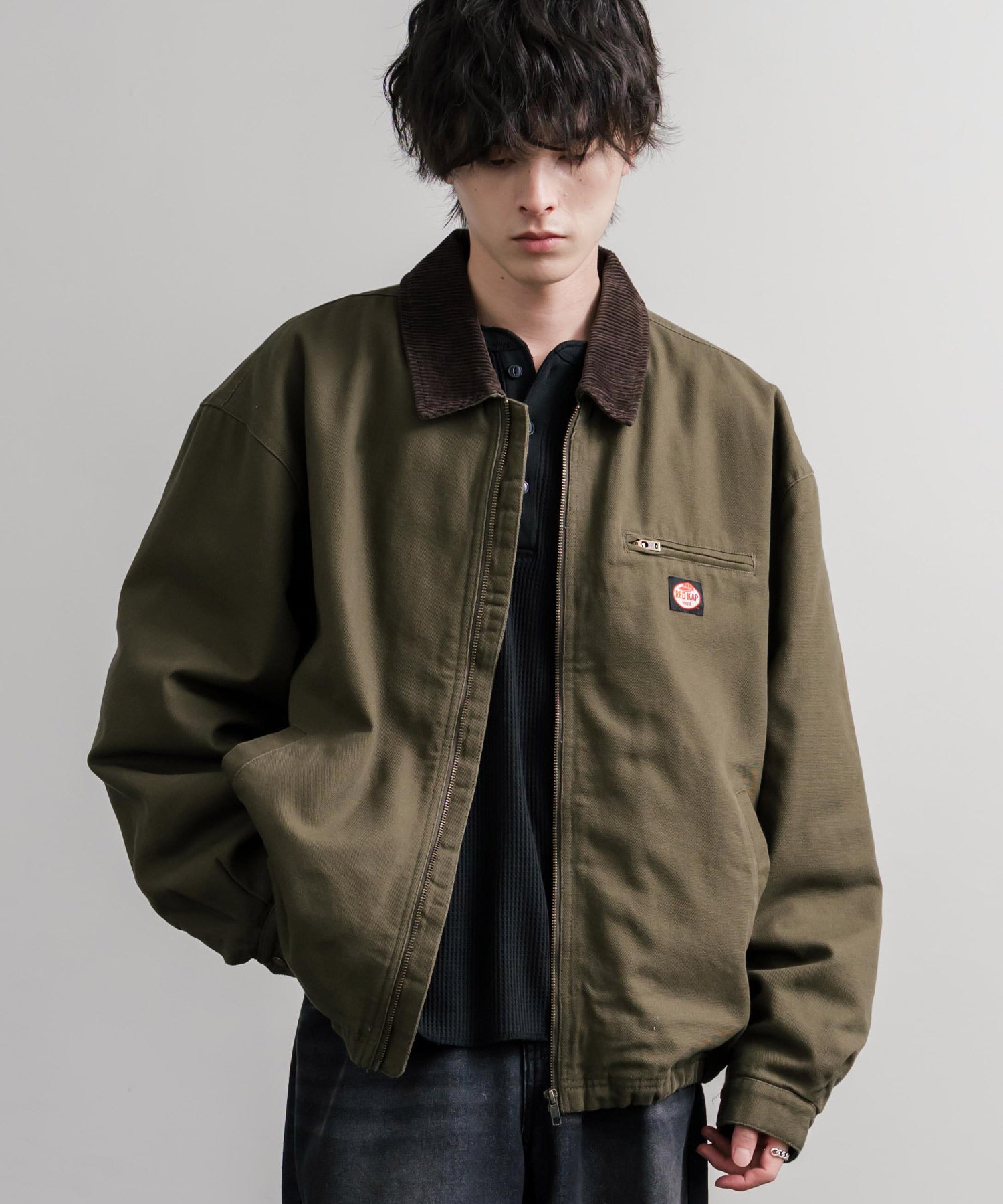 RED KAP レッドキャップ オーバーサイズ襟コーデュロイダックジャケット/中綿キルティングワークジャケット 16545