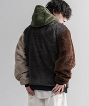 KRIFF MAYER クリフメイヤー 2WAYリバーシブル ひっくりフードボアジャケット/ワンポイントロゴ刺繍マウンテンパーカー 2612801 16546