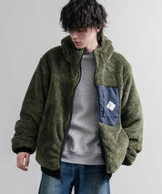 KRIFF MAYER クリフメイヤー 2WAYリバーシブル ひっくりフードボアジャケット/ワンポイントロゴ刺繍マウンテンパーカー 2612801 16546