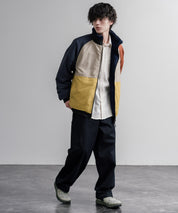 KRIFF MAYER クリフメイヤー 2WAYリバーシブル ひっくりスタンドネックボアジャケット/ワンポイントロゴ刺繍入りブルゾン 2612802 16550